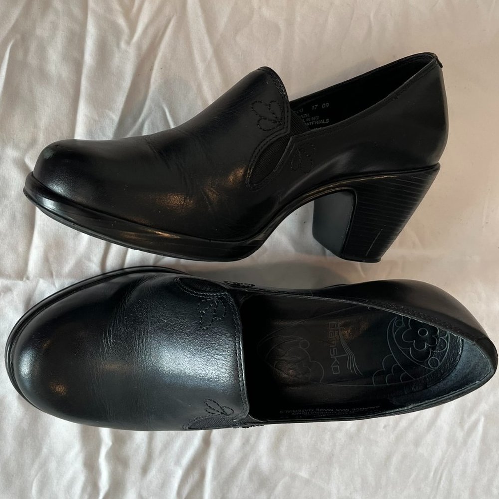 Dansko Beth black heels, sz EU 37